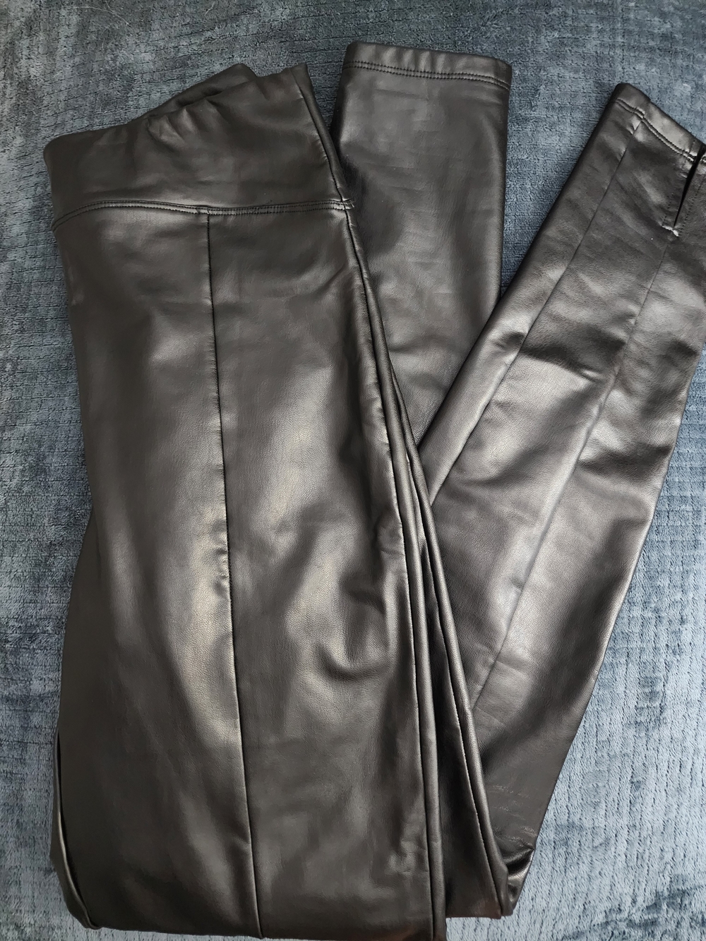 Express Women's Black Faux Leather Leggings